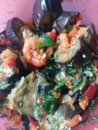 Острый баклажанный салат