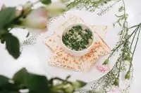 Бабагануш с ржаным хлебом