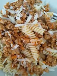 Тыквенно-мясной соус к пасте