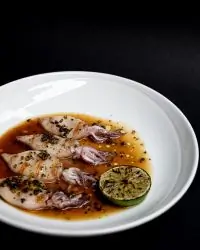 Кальмары с соусом понзу