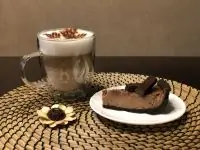 Чизкейк с горьким шоколадом