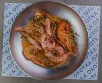 Магаданские креветки в соусе биск