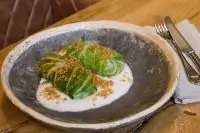 Постные голубцы с топинамбуром, полбой и белыми грибами