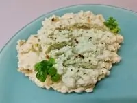 Сливочное пюре из цветной капусты с базиликом