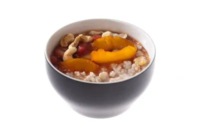 Овсяная каша в пароварке с карамелизованными фруктами