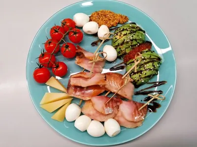 Французская тарелка к белому вину с омулем