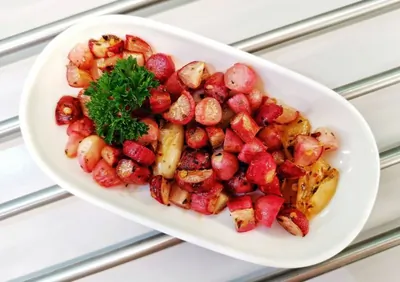 Жареный редис в качестве гарнира