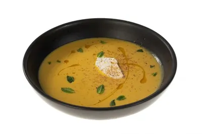 Пряный тыквенный суп с грушей