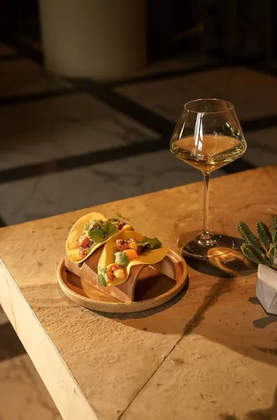 Тако с креветкой