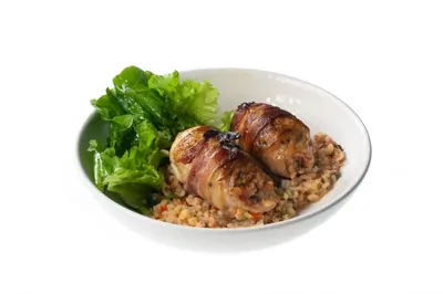 Сочные рулетики из индейки с булгуром