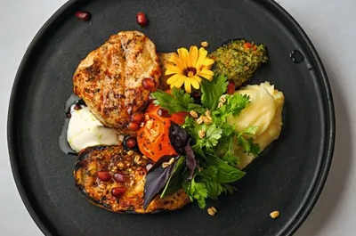 Медальоны из индейки, приготовленные на гриле