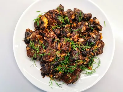 Подосиновики, обжаренные в сливочном масле с яйцом