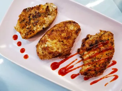 Шницель из индейки с сыром пармезан