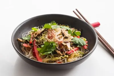 Фунчоза с овощами