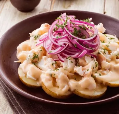 Салат из соленой трески