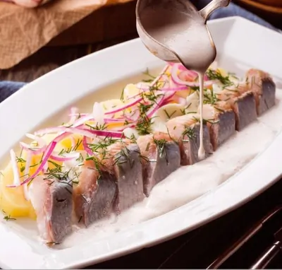 Селедка в соусе из молок