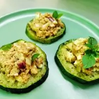 Закуска из кабачка с печенью трески