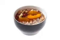 Овсяная каша в пароварке с карамелизованными фруктами