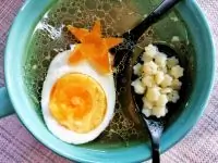 Детский куриный суп со звездочками