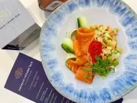 Оливье с икрой кижуча