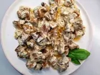 Сливочные шампиньоны с тыквой