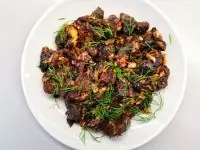 Подосиновики, обжаренные в сливочном масле с яйцом