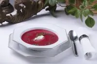 Суп-пюре из запеченной свеклы