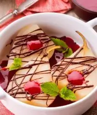 Груши с шоколадом