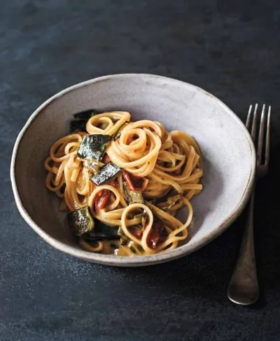 Спагетти с перечным рагу