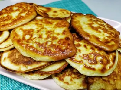 Оладьи на кислом кефире с тыквой