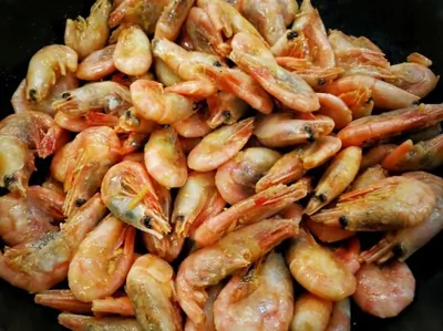 Креветки в имбирно-горчичном маринаде