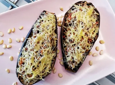 Фаршированные баклажаны с пикантной начинкой