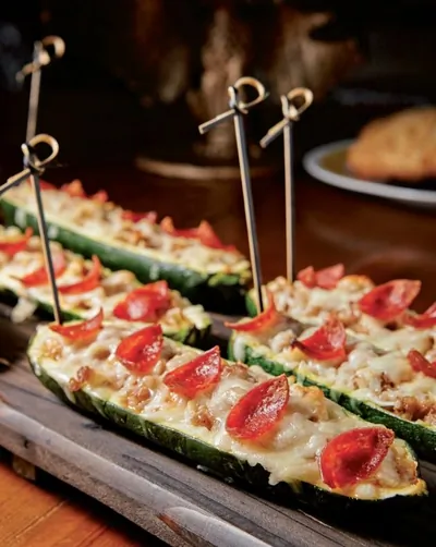 Лодочки из цукини для первокурсников