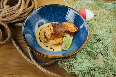 Волжский судак с картофелем