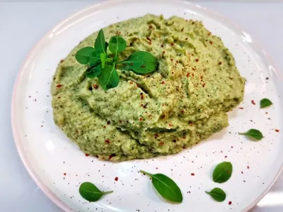 Пюре из цветной капусты с зеленью