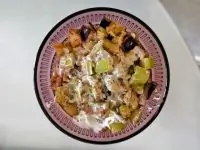 Овощное рагу со сметаной и приправой сумах