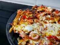 Сытная кубанская яичница