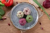 Пхали из свеклы с кинзой