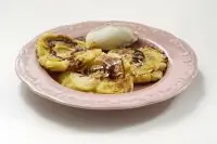 Кабачковые оладьи с яблочным припеком