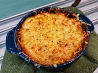 Жюльен из лисичек с творожным сыром