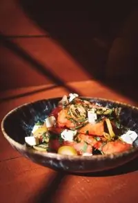 Салат с арбузом и фетой