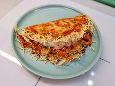 Кетотако с йогуртово-чесночной начинкой