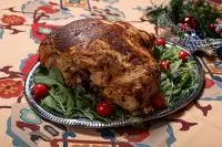 Свиной окорок с аджикой