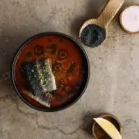 Солянка со стерлядью