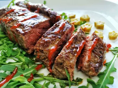 Сочный стейк стриплойн