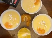 Цитрусовый пудинг из рисовой манки