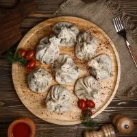 Хинкали с растительным мясом