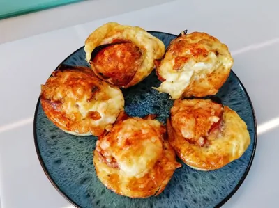 Яичные маффины с беконом