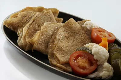 Блины без яиц и молока из гречневой муки