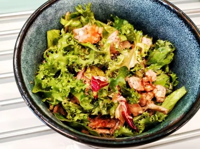 Салат с перепелом